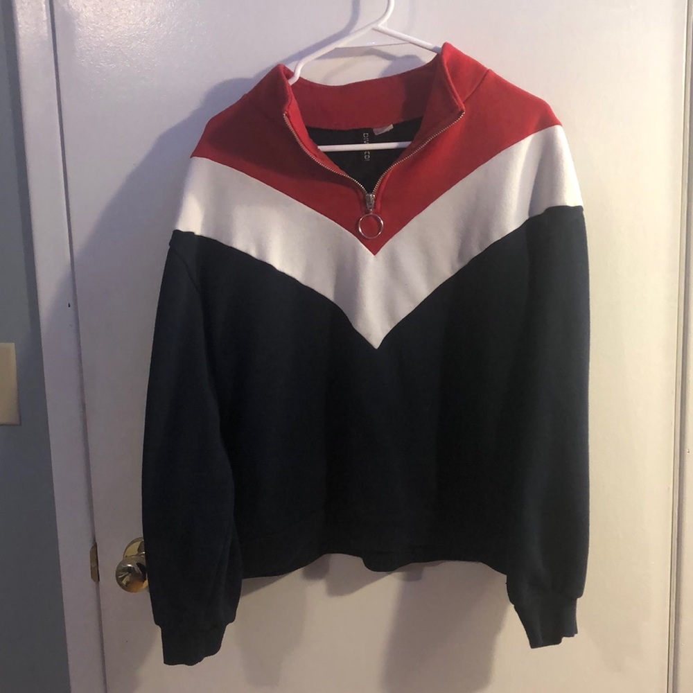 H&M zipper collar sweatshirt
